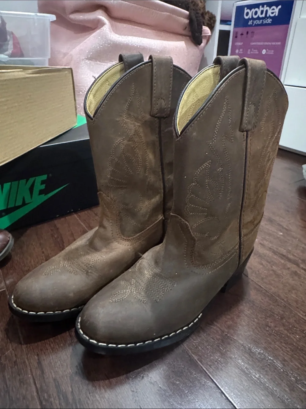 Kids Brown Cowboy Boots - Classic Western Style